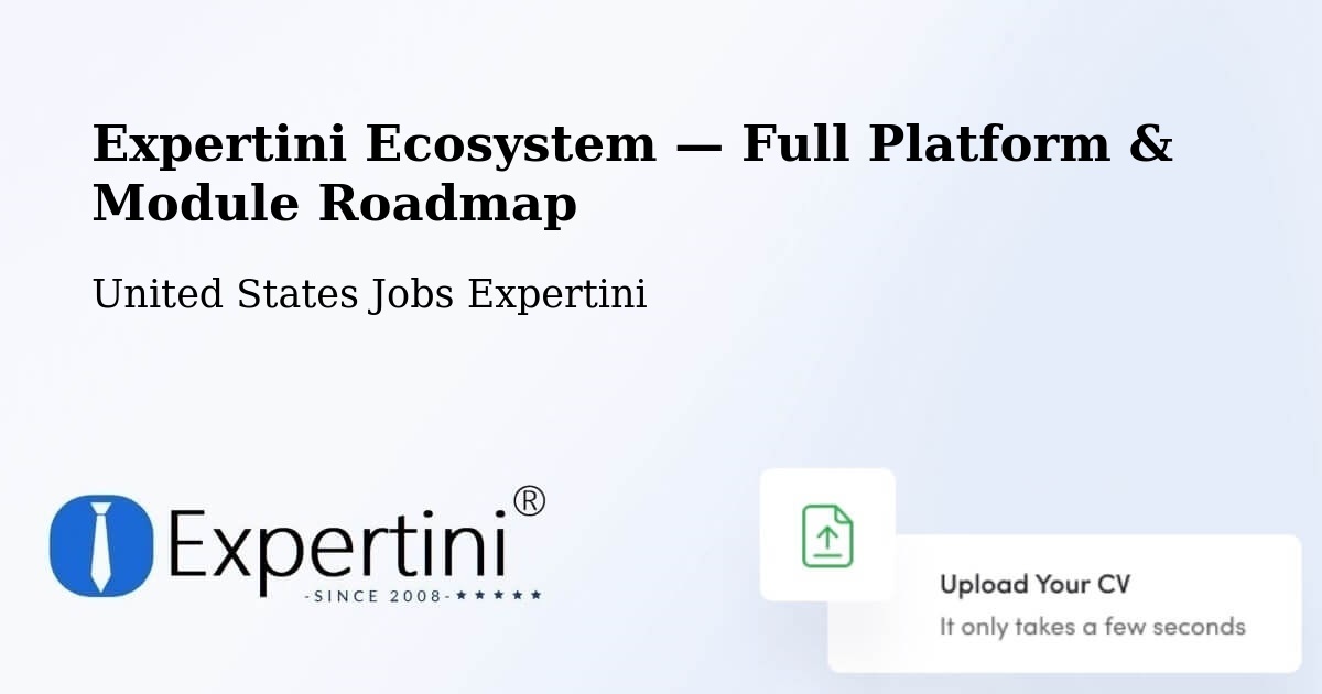 Expertini Ecosystem — Full Platform & Module Roadmap – Fishers